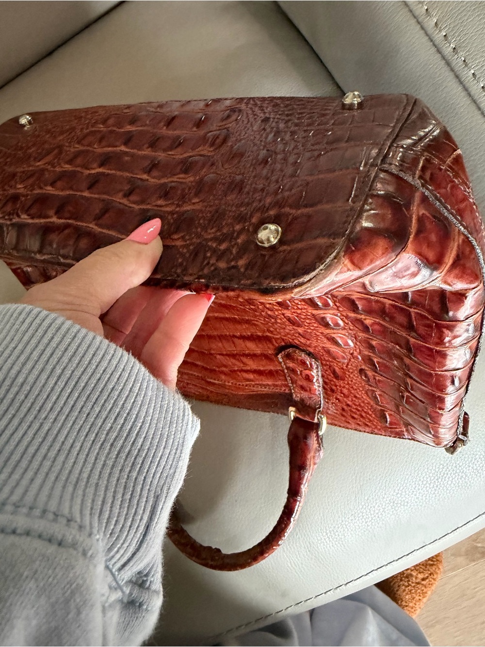 Brahmin Brooke Crocodile/Alligator Tote - Picture 5 of 7